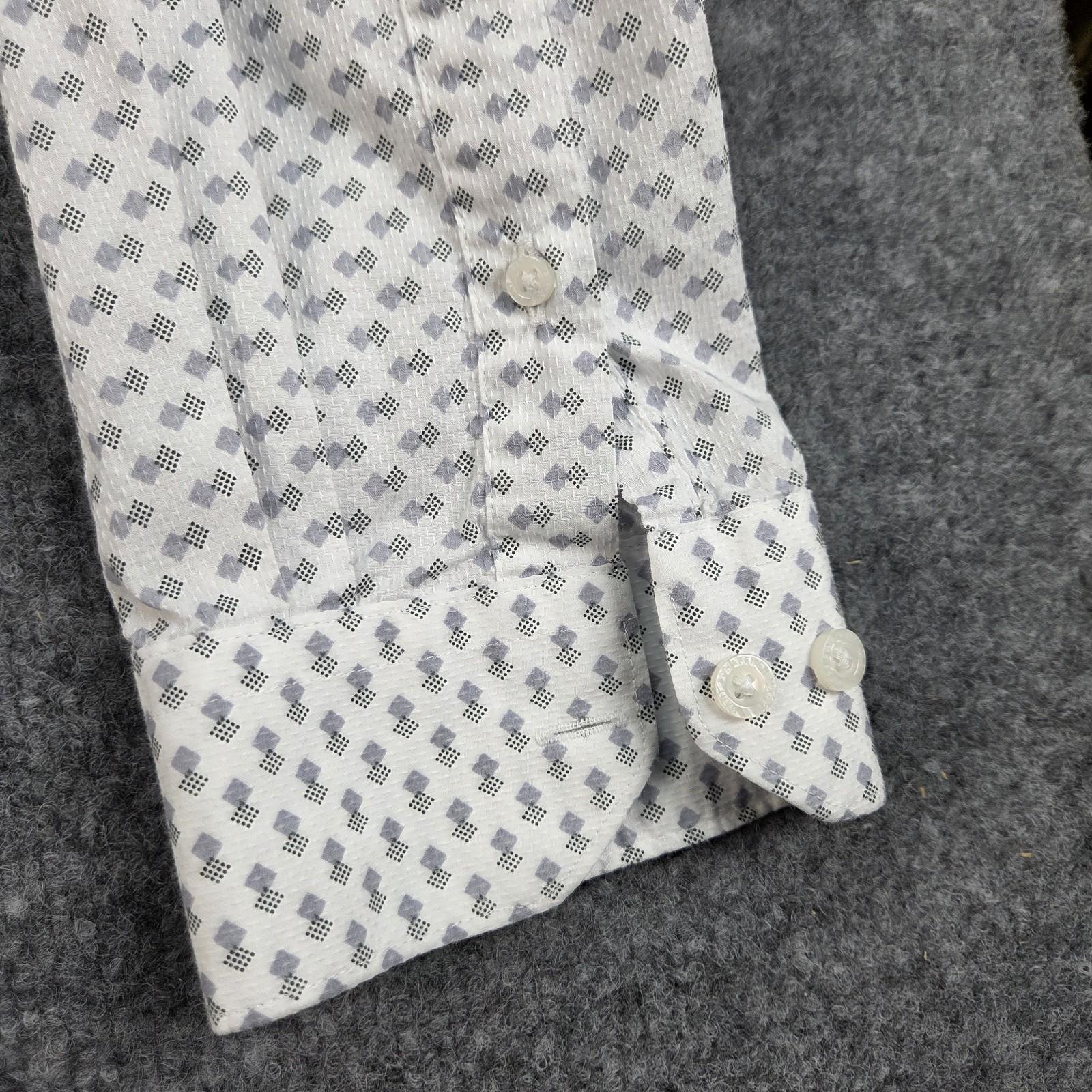 Hart Schaffner Marx Shirt Mens 2XB Big White Button Down Long Sleeve