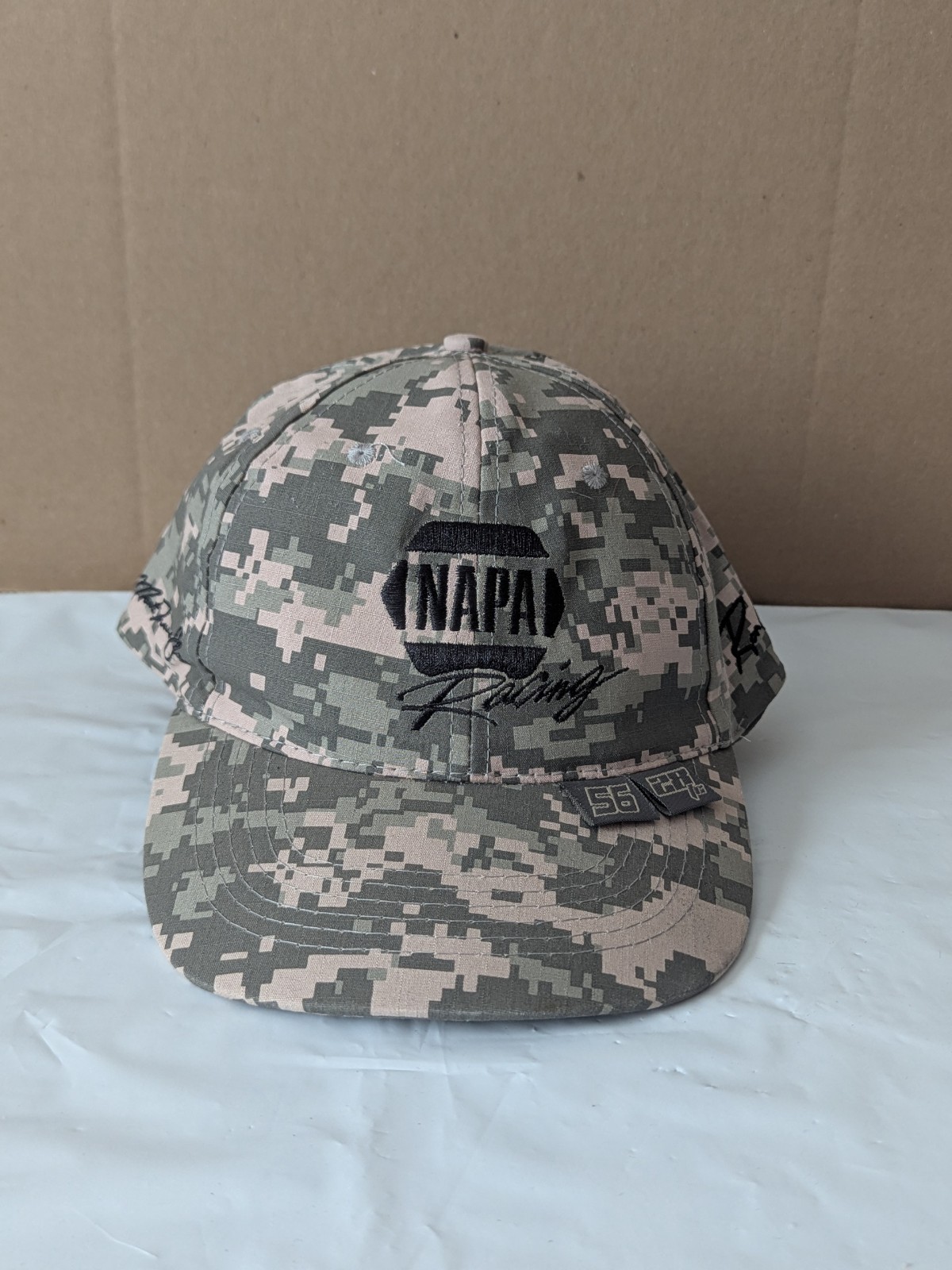 NAPA RACING ADJUSTABLE HAT CAMO INTREPID FALLEN HEROES FUND #56 #28 Cap