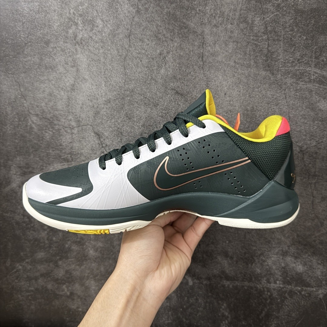 New NK Zoom Kobe 5 Protro EYBL Forest Green Mens Women Basketball Shoes All Size
