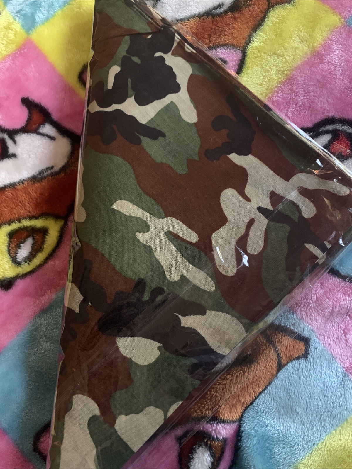 Pack Of 3 Bandana 100% Cotton Camouflage Print Double Sided Scarf/Head /Neck.