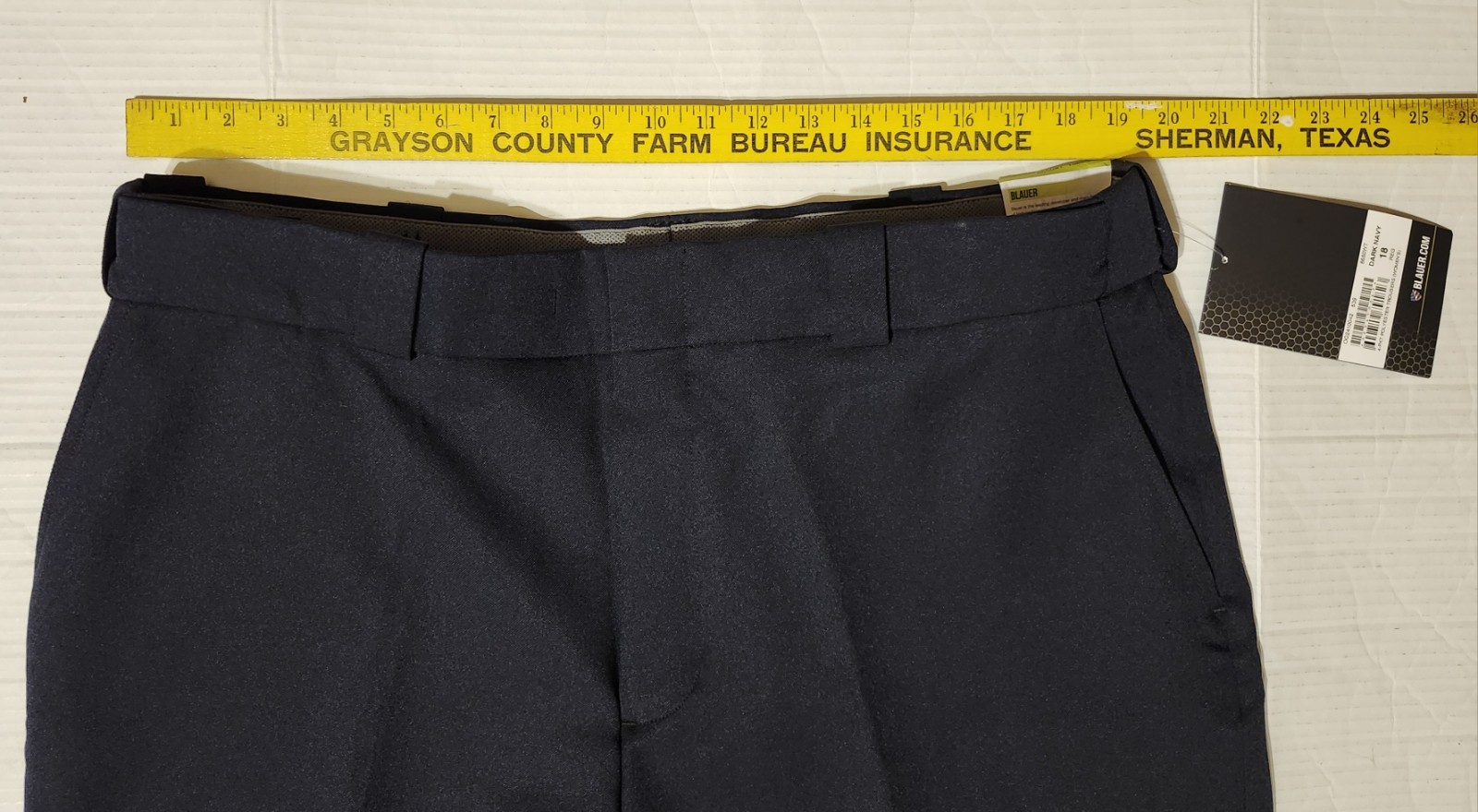 NWT Blauer Women’s 18 Dark Navy 4-Pocket Polyester Trousers Uniform Pants 8650