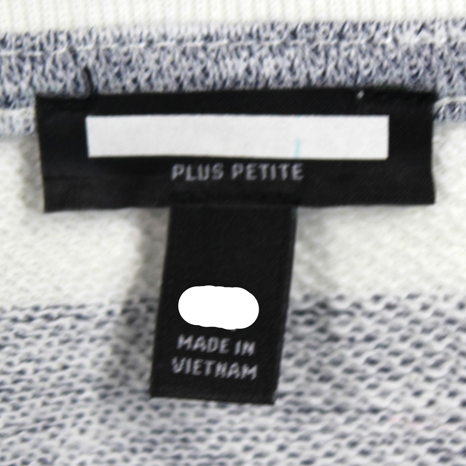 TALBOTS Plus terry 100% Cotton STRIPE TOP SWEATSHIRT 3X Petite slits nautical