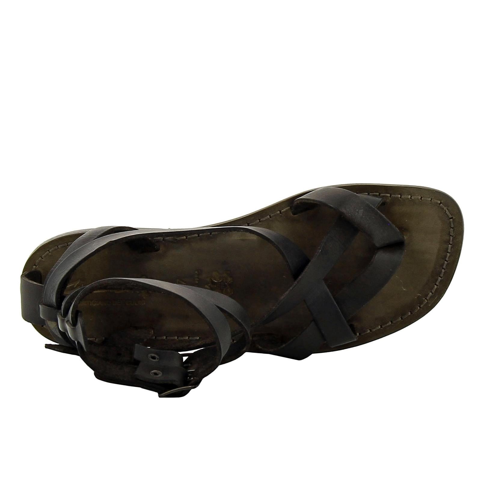 Men’s black gladiator sandals Handmade in Italy