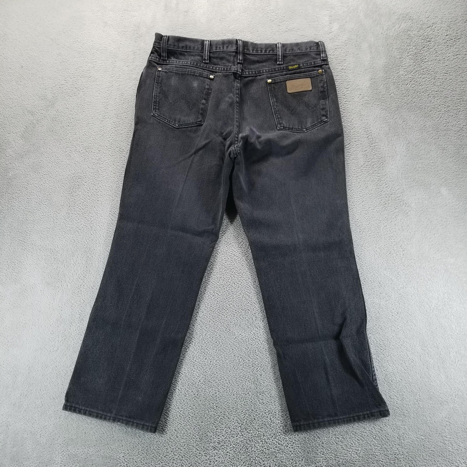 Wrangler Jeans Mens 36×30 Gray 936 Regular Straight Charcoal Wash Comfort Rodeo