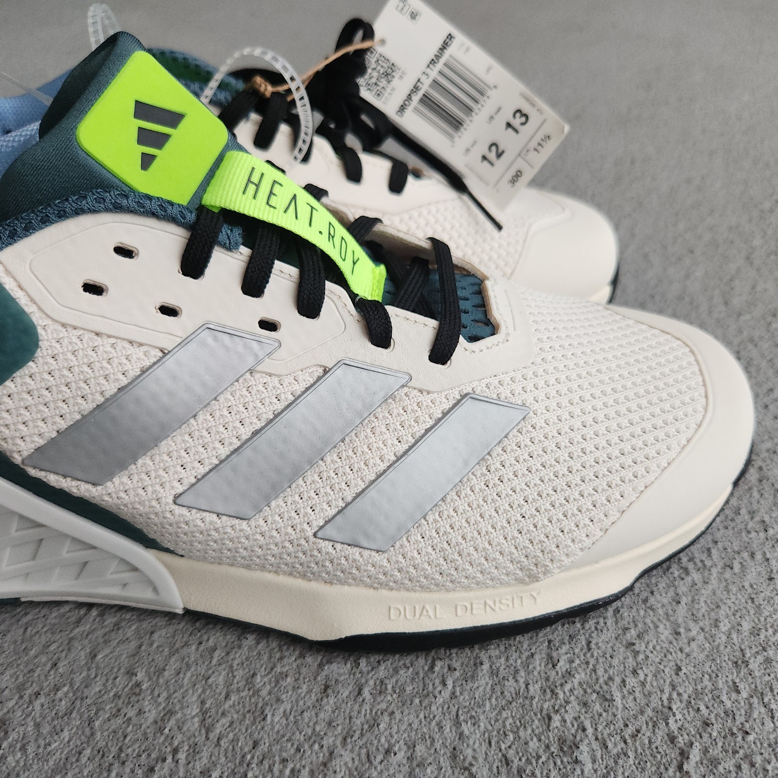 adidas Dropset 3 Training Mens White Sneakers Athletic Shoes JP7239 Size 12 US