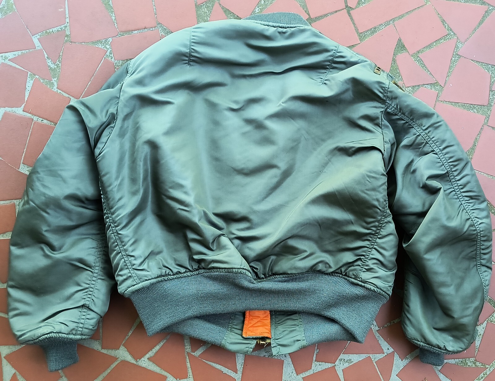 SAGE GREEN L-2B or MA-1 FLIGHT JACKET 100% WOOL REPAIR REPLACEMENT KNIT SET