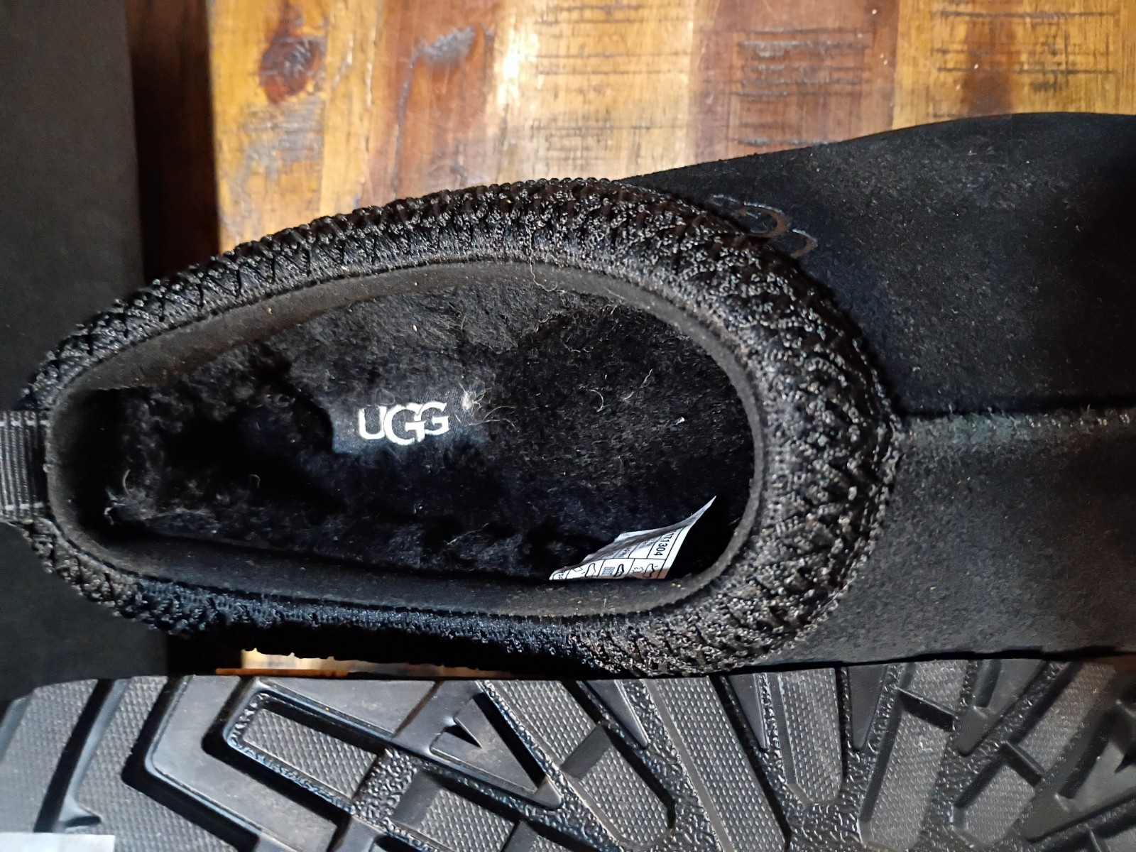 Mens UGG Tasman GORE-TEX & Vibram BLACK Suede & Sherpa 1171304-BLK Sz 10 New