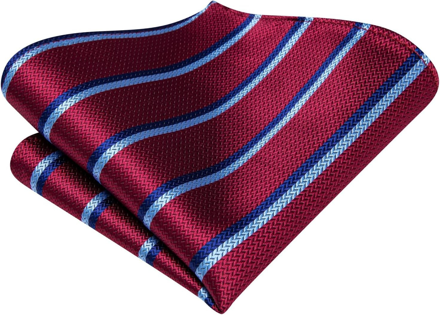 Mens Paisley Striped Tie WOVEN Necktie for Men and Handkerchief Cufflinks Set We