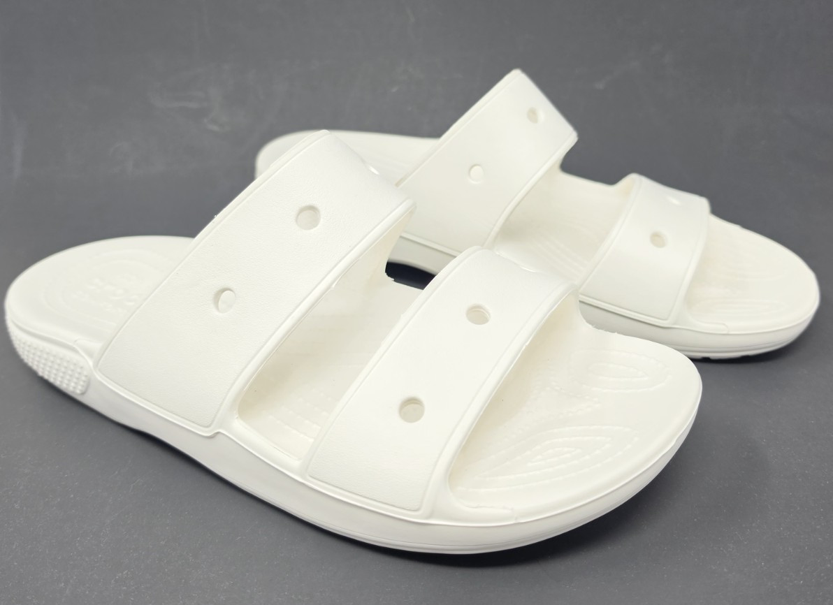 Crocs Classic Two Strap Slide White Men’s 10/Women’s 12 New