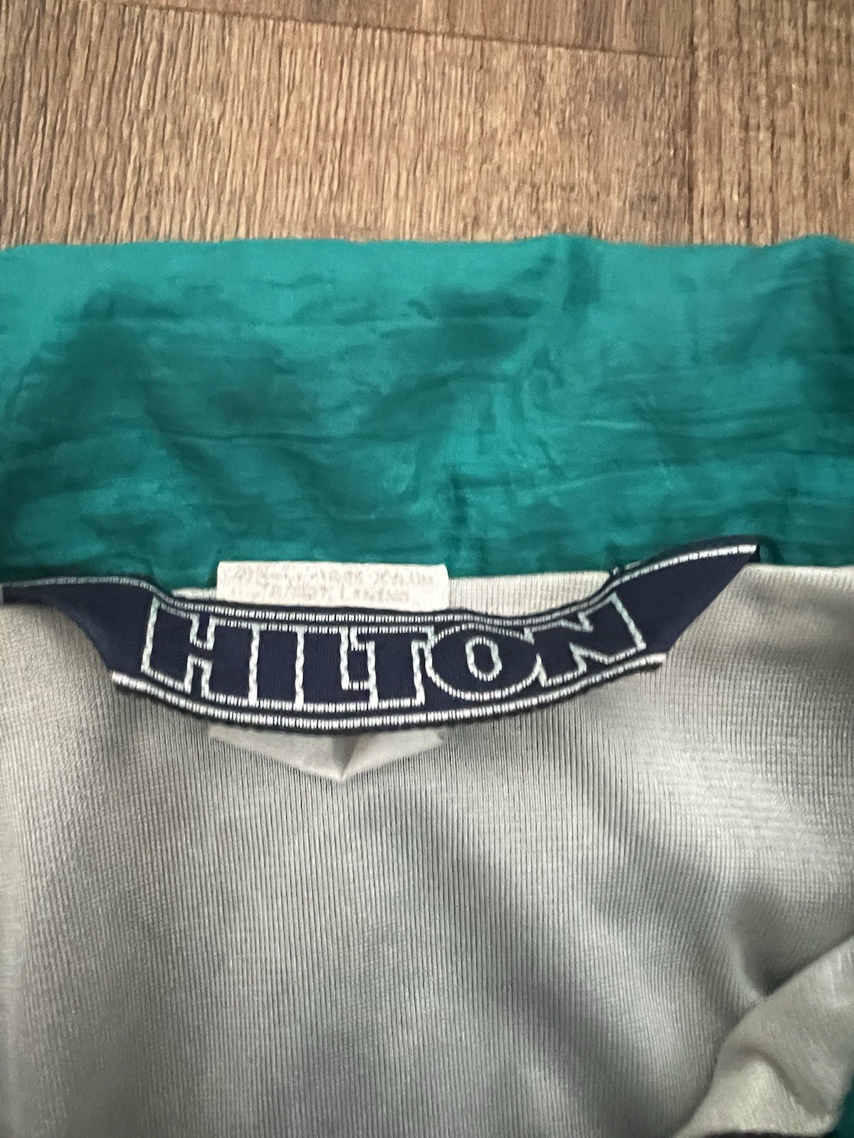 VTG 80s 90s Colorblock Two Tone Hilton Athletic Windbreaker Black Full Zip M