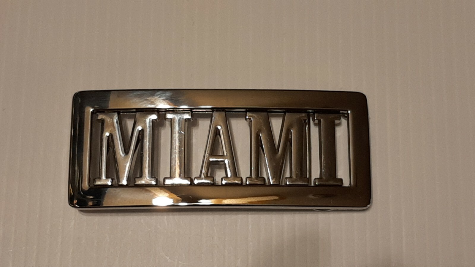 MIAMI Custom Personalized Name Belt Buckle -Put your name or word on Buckle