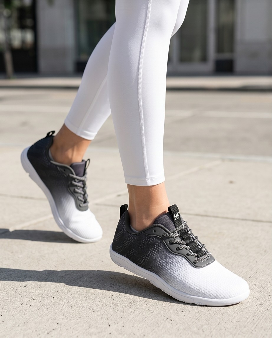 NWT Hike Footwear Shade Sneakers White Ombre Barefoot Unisex EU 39 WMNS 8 – 8.5