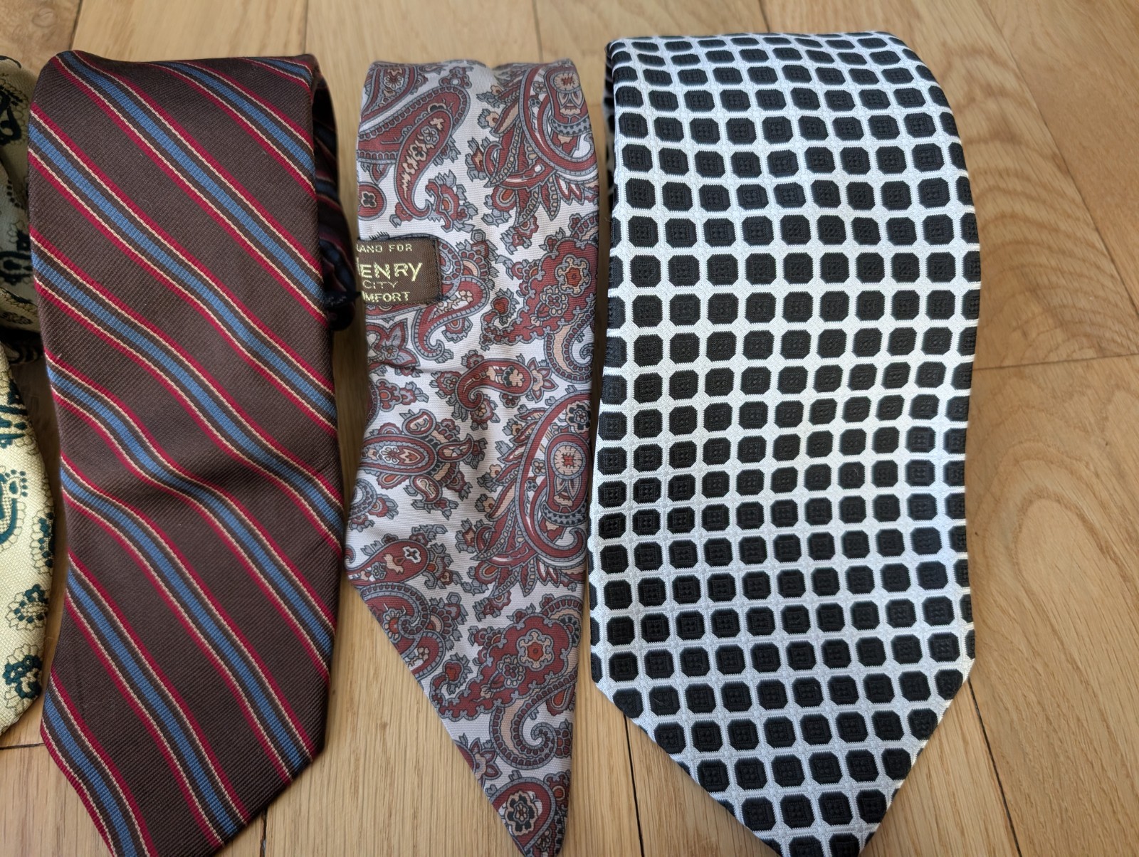 Vtg Jack Henry Country Club Plaza Kansas City Mens Tie Lot Of 11 Geometric Silk