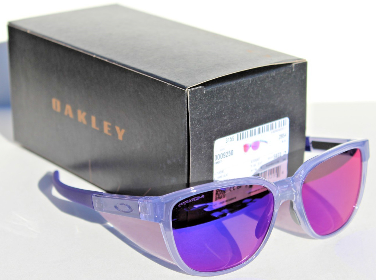 OAKLEY Actuator Sunglasses Transparent Lilac/Prizm Road OO9250-07 NEW