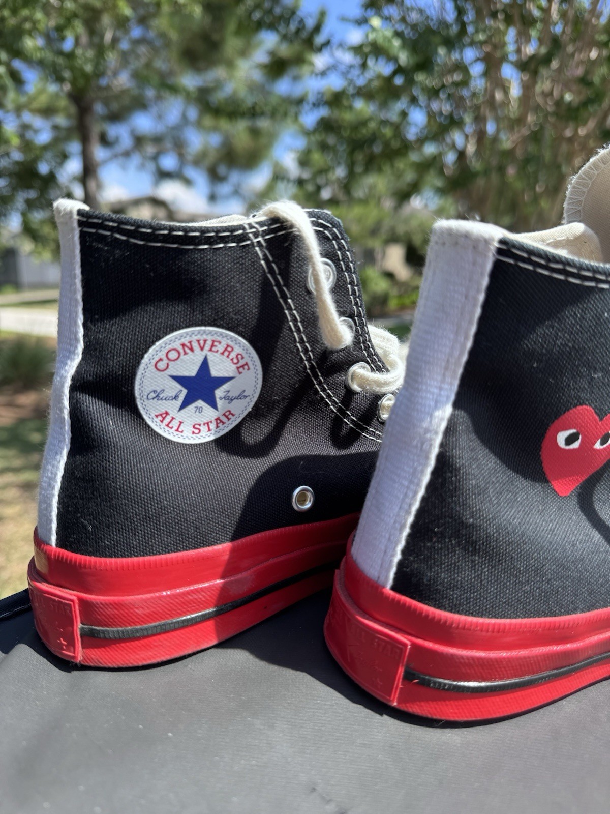 Converse x Comme des Garçons PLAY Chuck Taylor High Top W-6 M-4