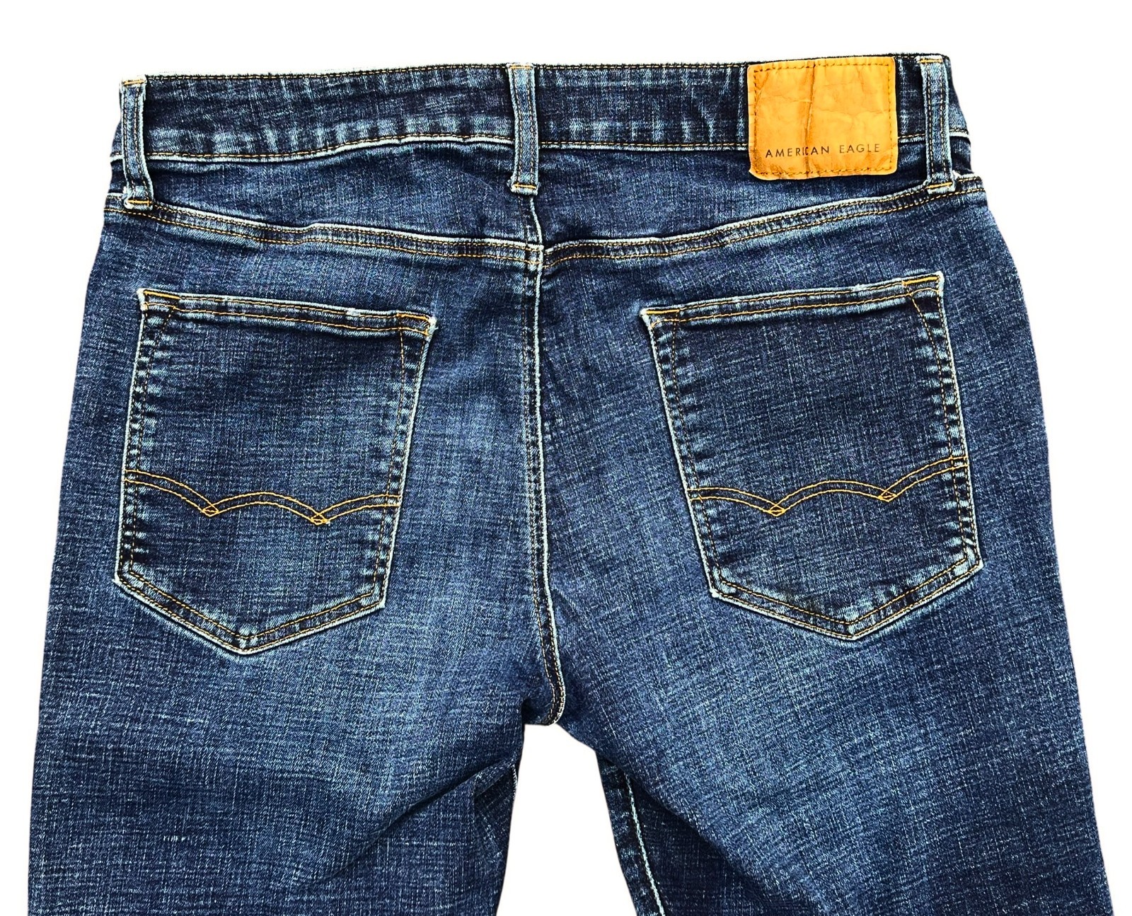 American Eagle Next Level Flex Slim Straight Men’s Jeans 34×32 Dark Blue Denim
