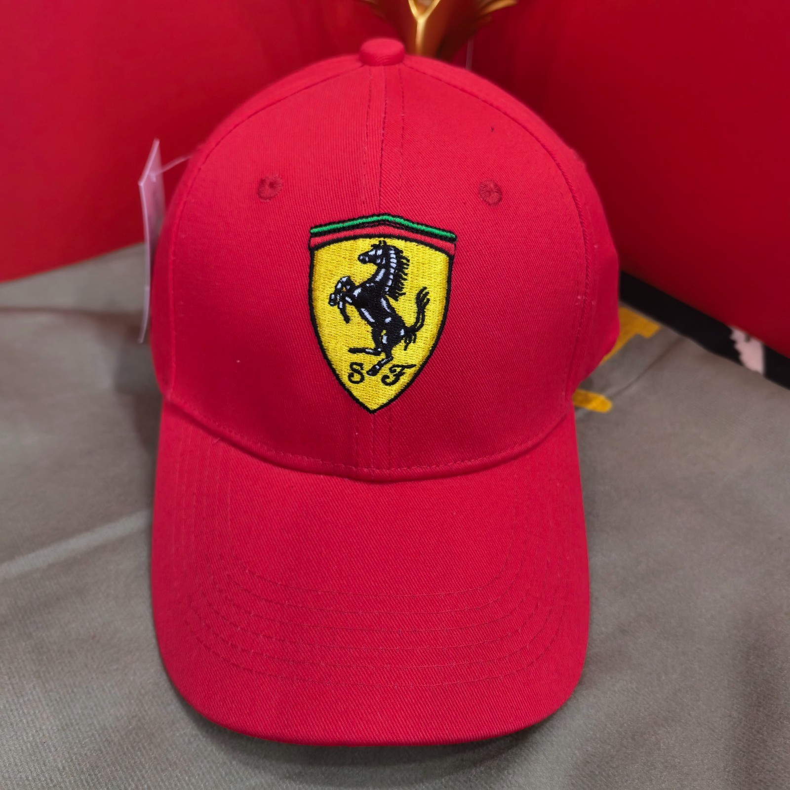 Ferrari Casual Baseball Cap Embroidered Shield Logo