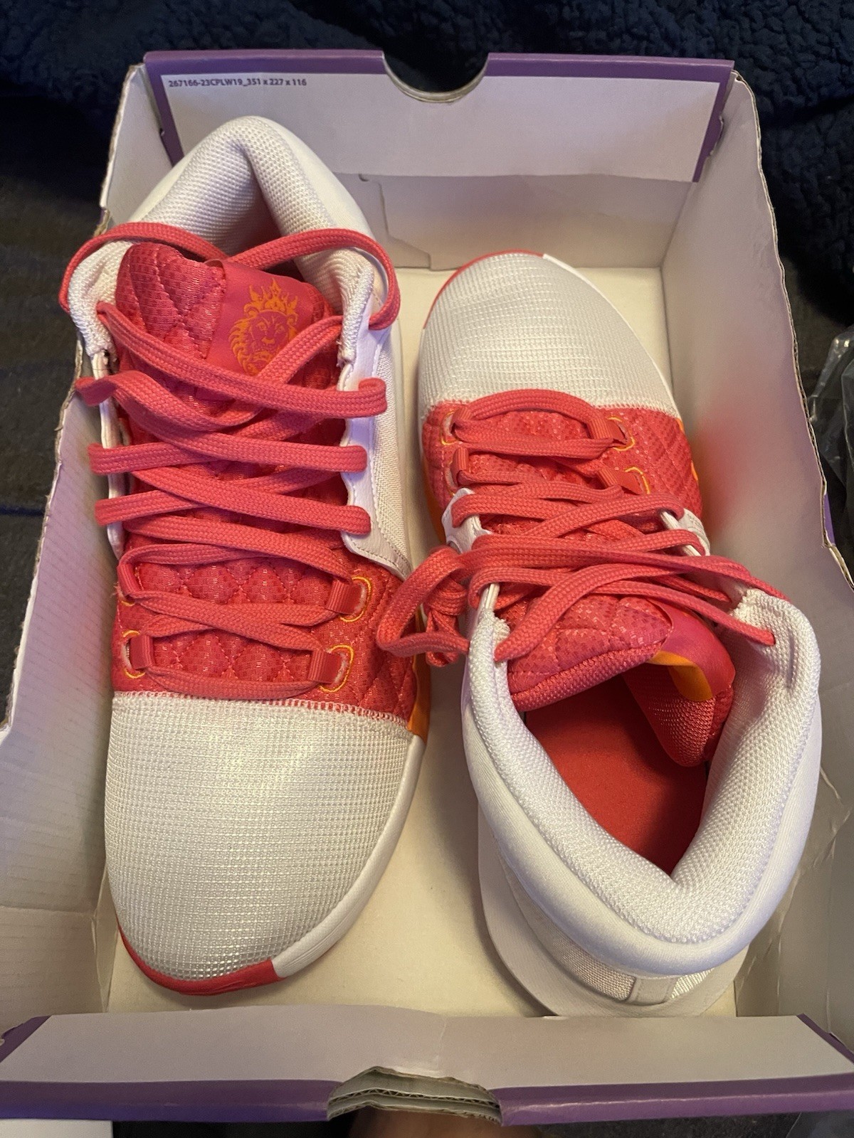 Nike LeBron Witness 8 Dunkin Donuts White/Bright Mandarin/Aster Pink FB2239-104