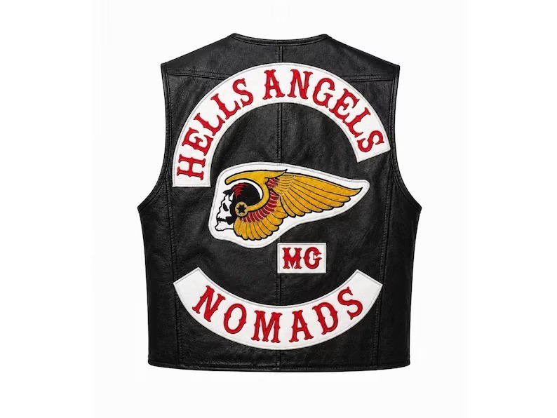 New Angles Nomads Leather vest 100% cowhdie leather
