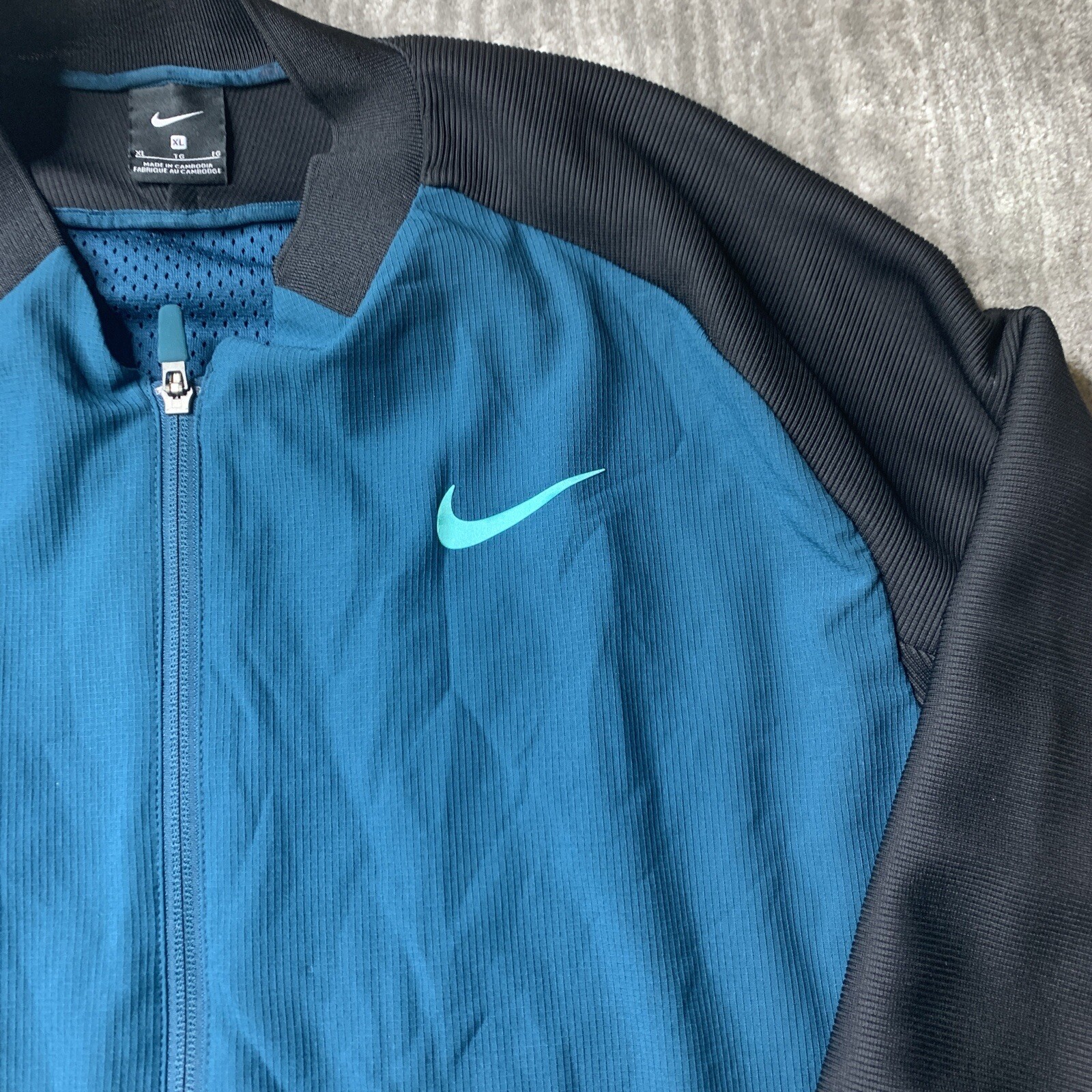 Nike Tennis Jacket Rafael Nadal Premier Mens Extra Large Midnight Turquoise