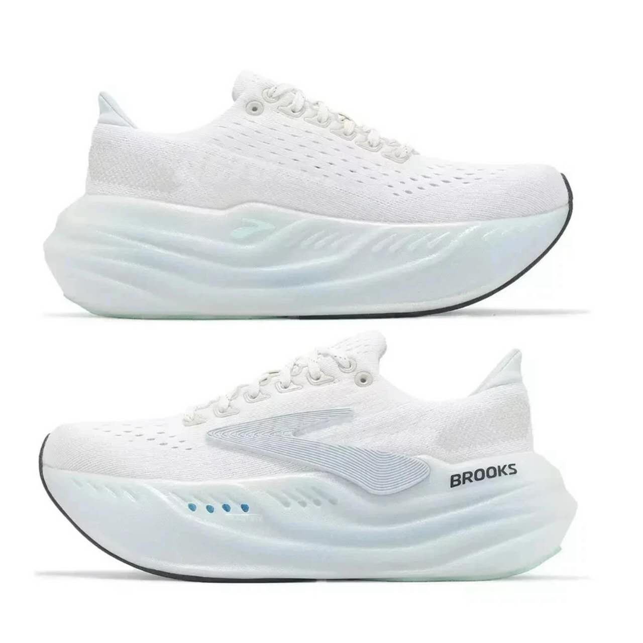 Size 9.5 – Brooks Glycerin Max Pearlized White Bay W
