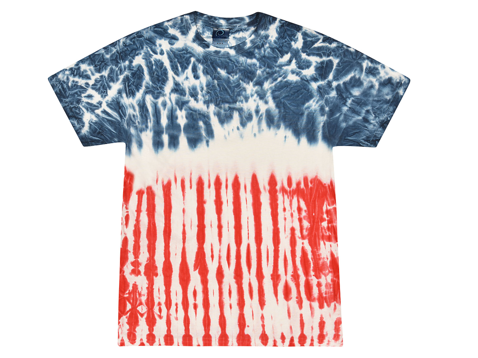 USA Flag Tie Dye T-Shirts Adult & Kids Sizes S to 5XL 100% Cotton Colortone
