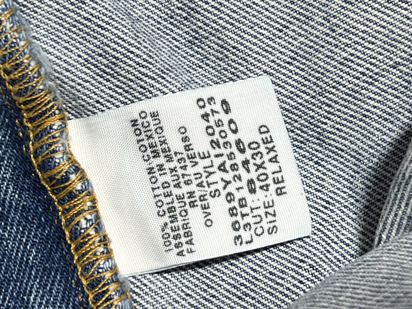 Men’s Polo Jeans Company Ralph Lauren Vintage Relaxed Fit Denim Jeans 40×30