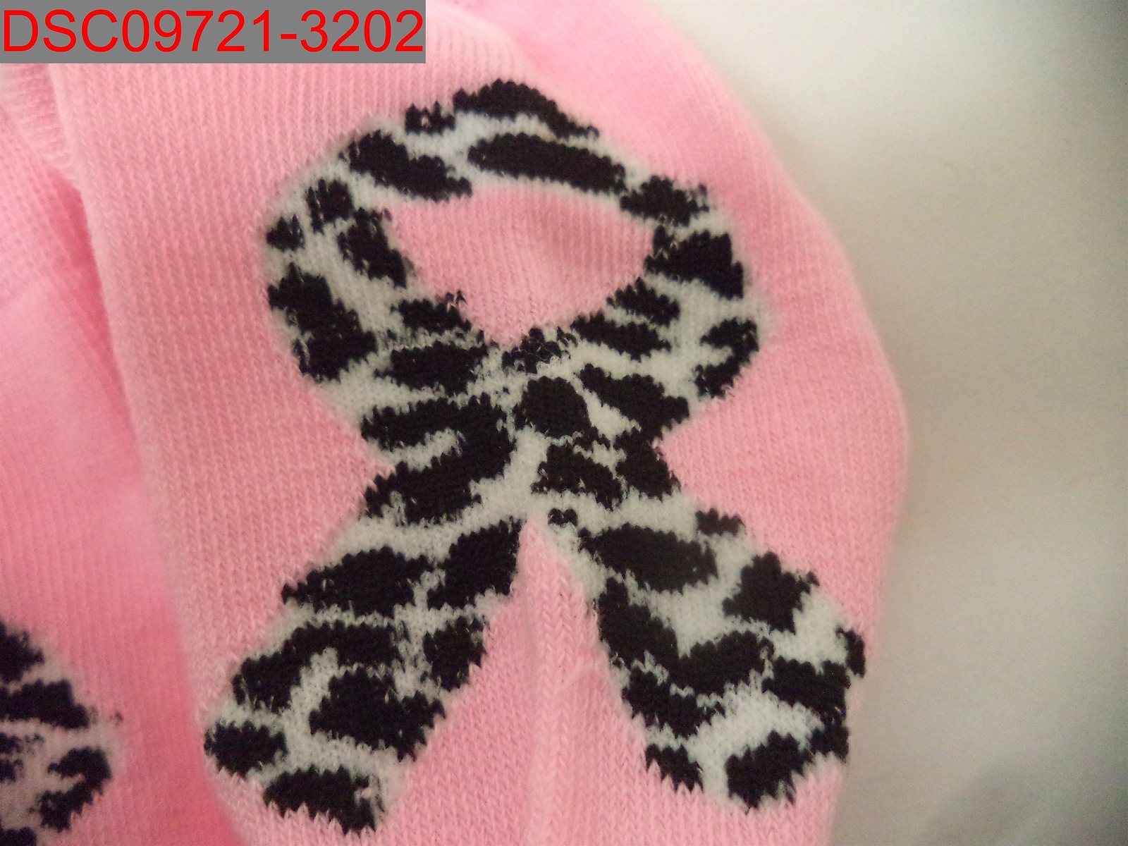 Womens Black, Grey, Pink, Red & White Breast Cancer Awareness Sock 6 Pairs, 9-11
