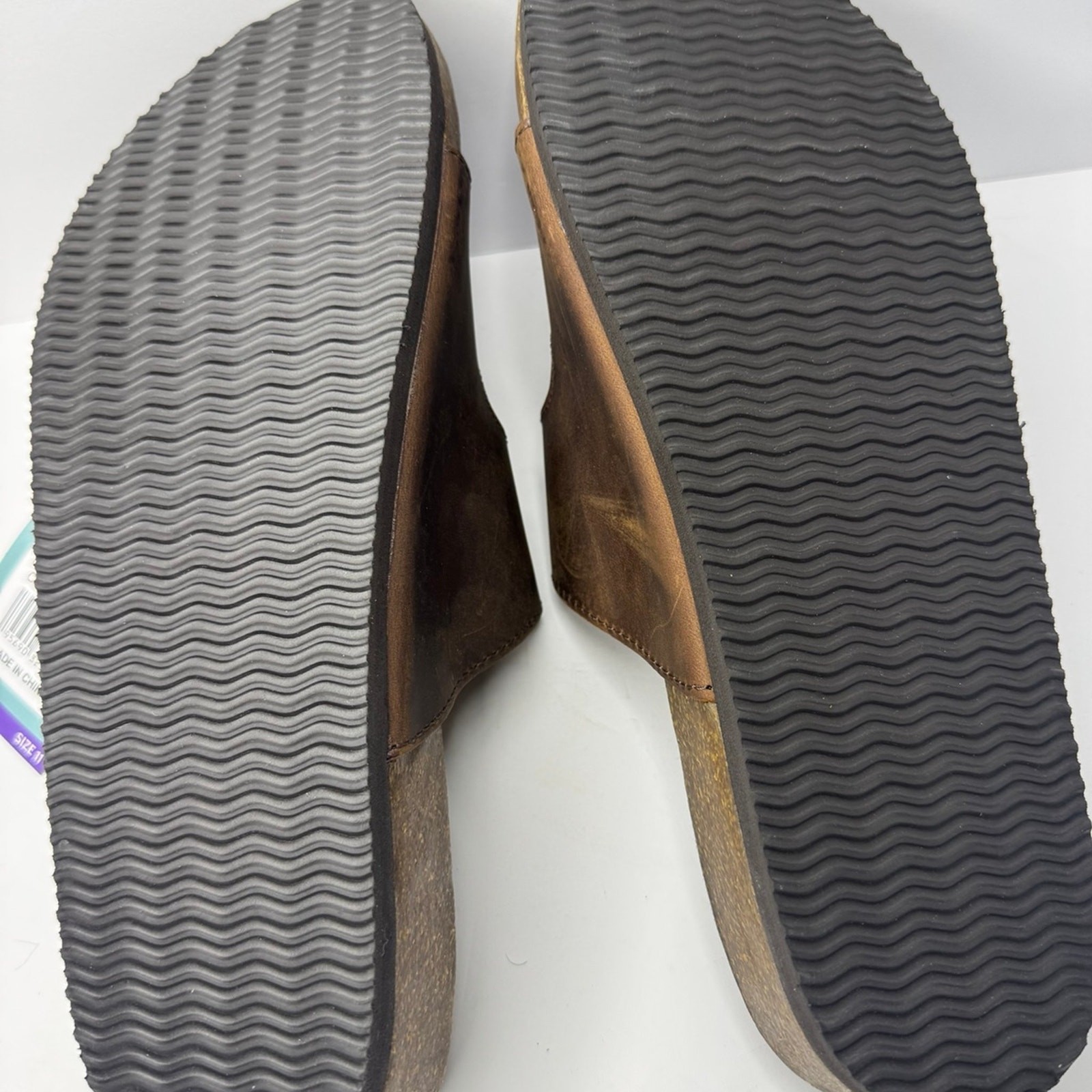 Mountain Sole Brown Leather Sandals Women’s Size 11 New In Box