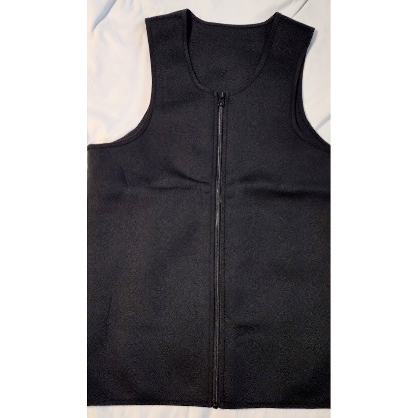 Neoprene Waist Trainer Vest Zipper Adjustable Belt Women XL Black Body Shaper
