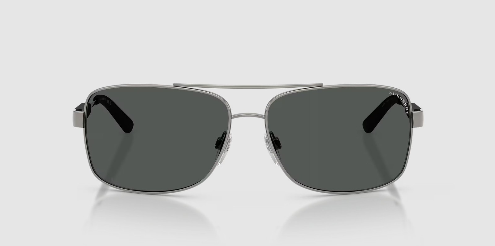BURBERRY BE3074 100387 Gunmetal Gray 63 mm Men’s Sunglasses
