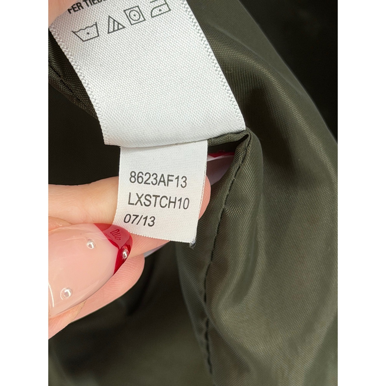 Aeropostale Olive Green Toggle Puffer Jacket Hooded Duffle Coat 8623AF13