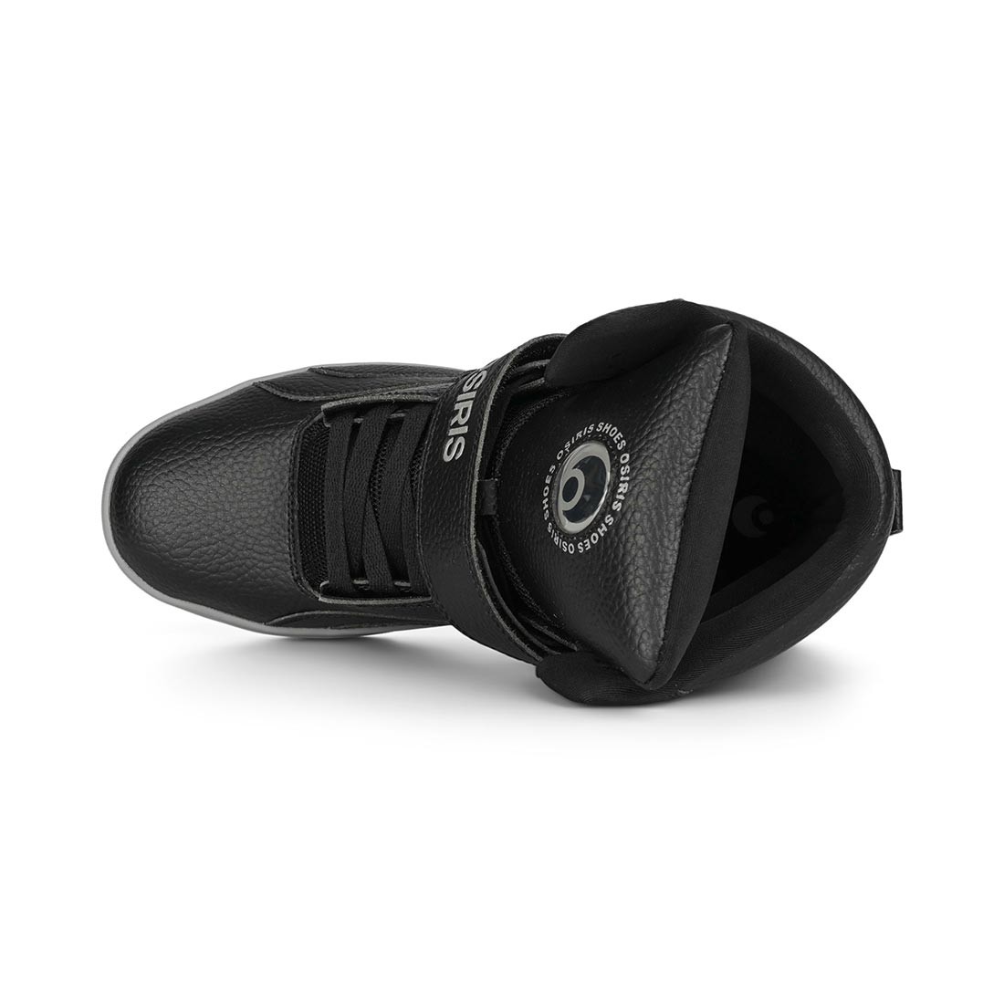 Osiris Rize Ultra High-Top Shoes – Black/Grey/Black