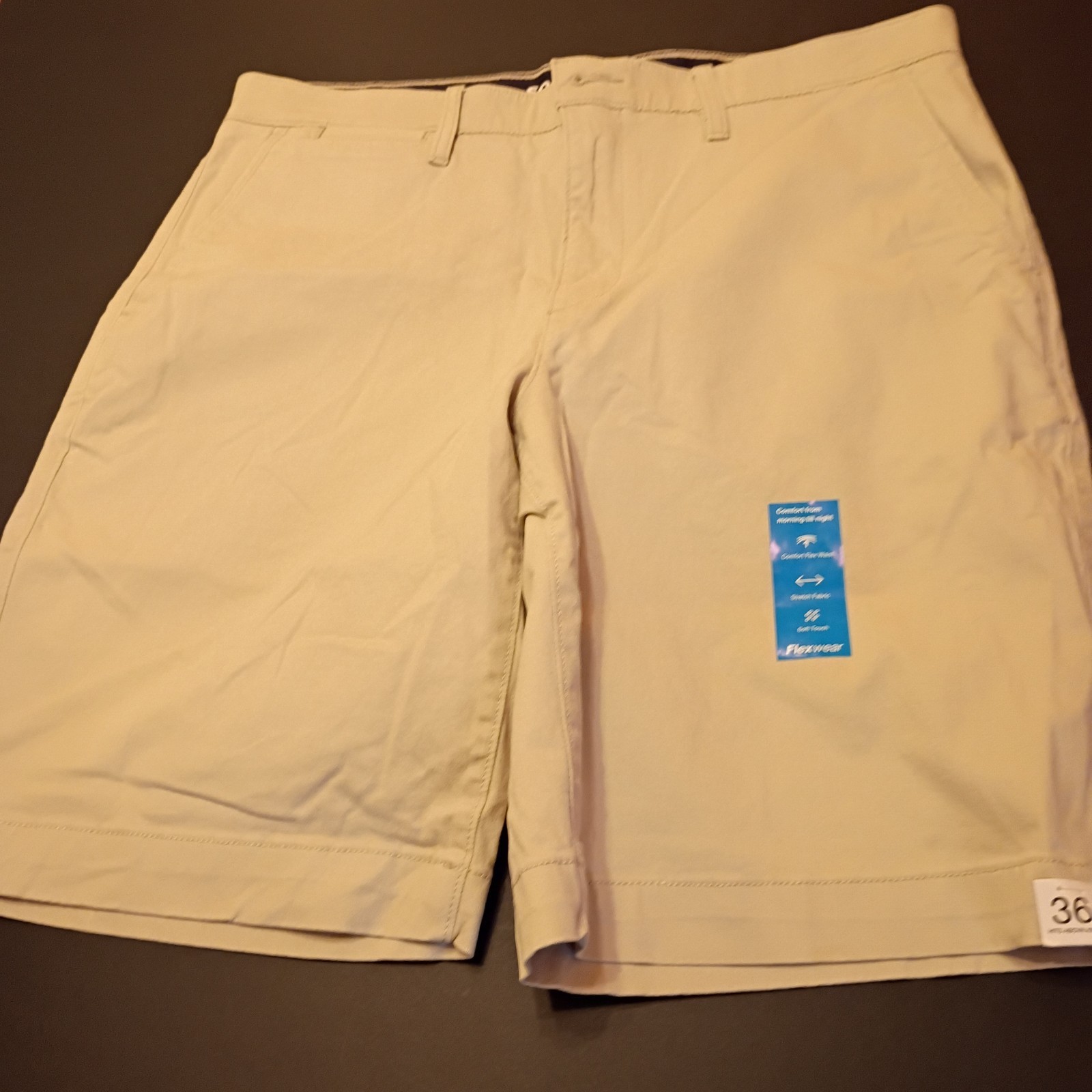 Sz 36 Mens Sonoma flexwear shorts Chino Khaki Knee Length $44