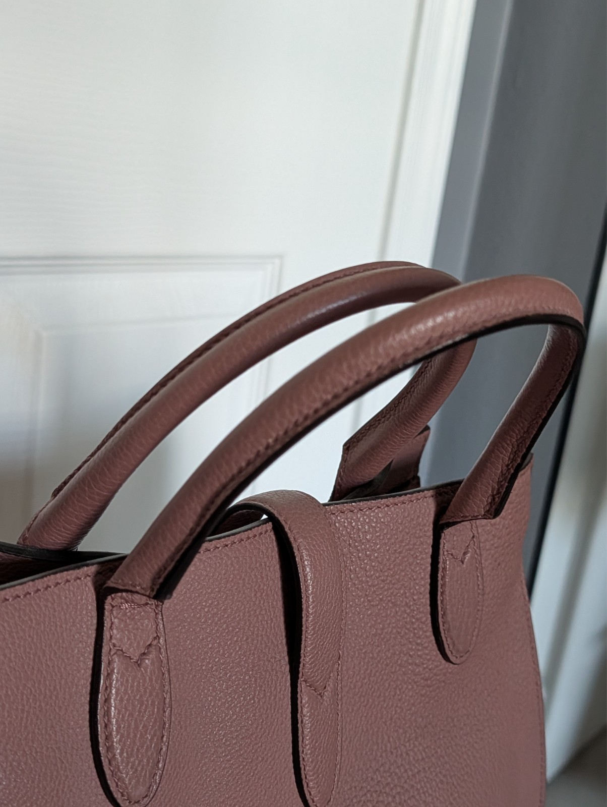 AUTHENTIC Gucci Jackie Tote Leather Small Pink Mauve EUC with Dustbag