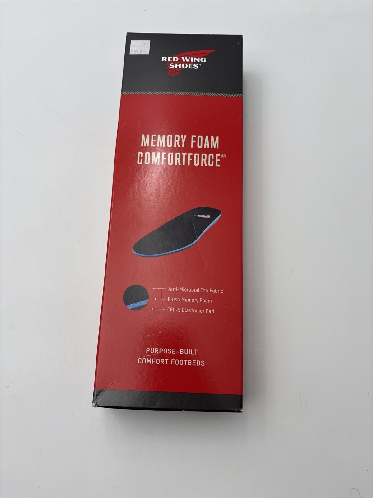 Red Wing Shoes Memory Foam ComfortForce Footbeds Insoles Size 12, MPN 96365