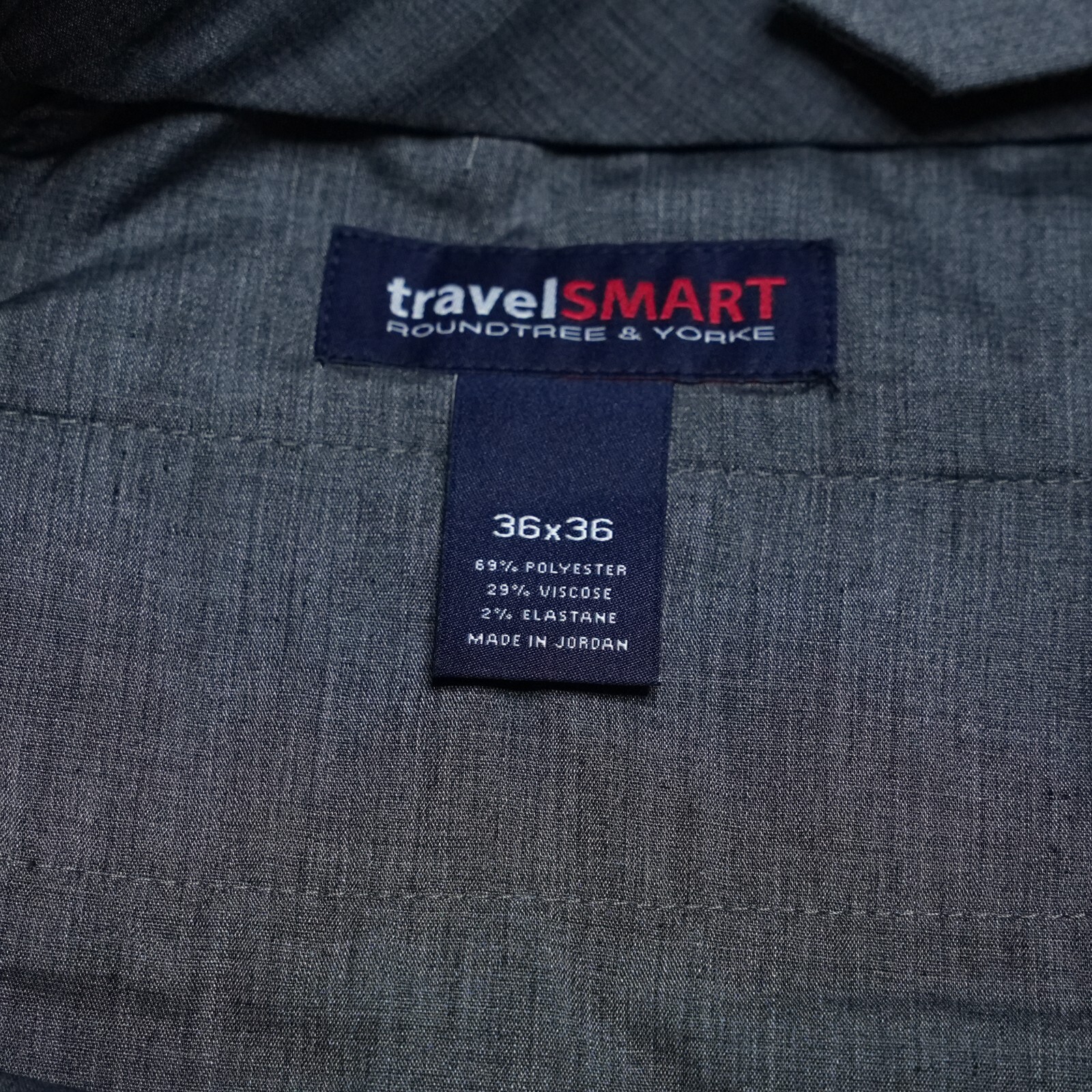 Roundtree & Yorke TravelSmart Pants LT 36″x36″ Tall Gray Easy Care Comfort NWT