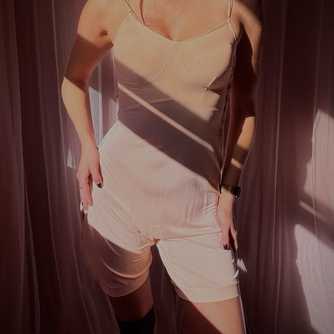 1925 Blush Pink Rayon Step In