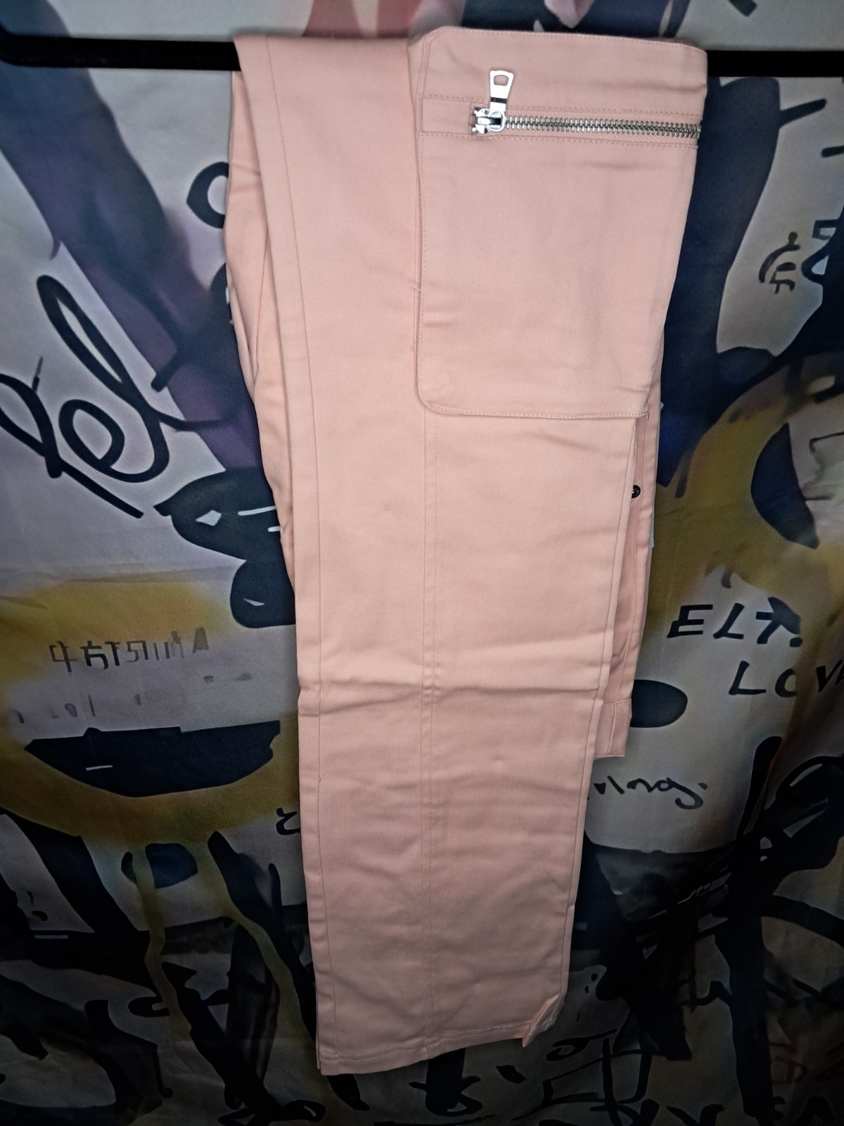 Genuine Authentic Men’s Cargo Stacked Pants S 30/32 Pink NWT