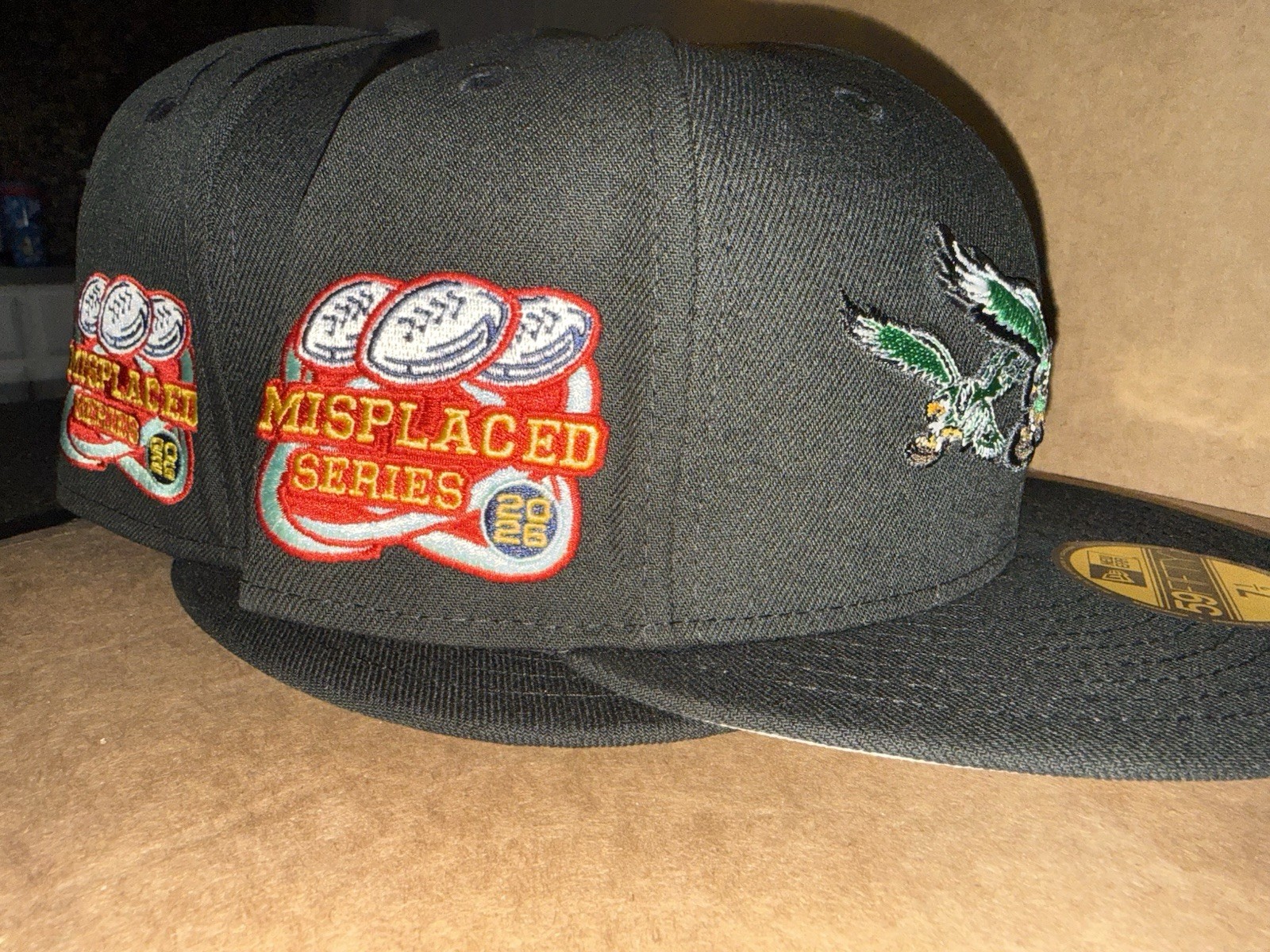 7 1/2 Lids John Geiger Philadelphia Eagles Misplaced Series NFL Hat Cap IN HAND