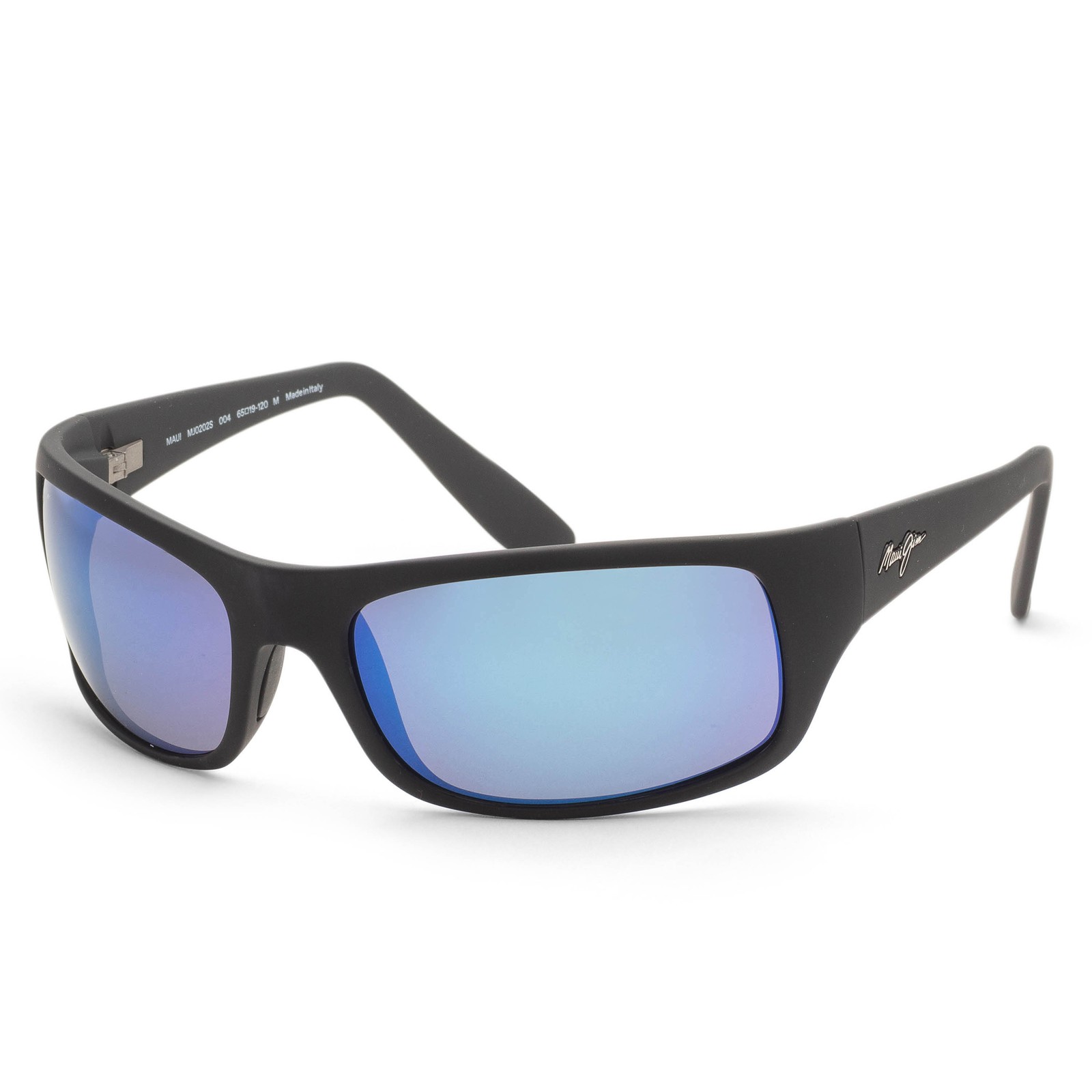 Maui Jim Men’s Peahi 65mm Black Polarized Sunglasses MJ0202S-004