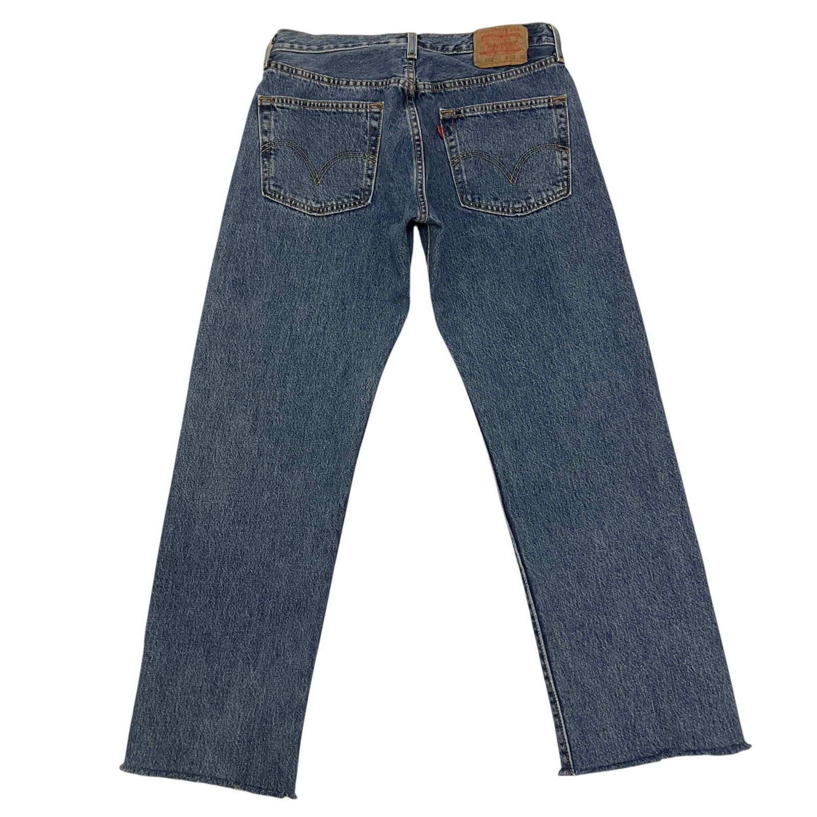 Vintage 2003 Levi’s 501 Jeans W31 L28 Blue Denim Straight Leg Button Fly