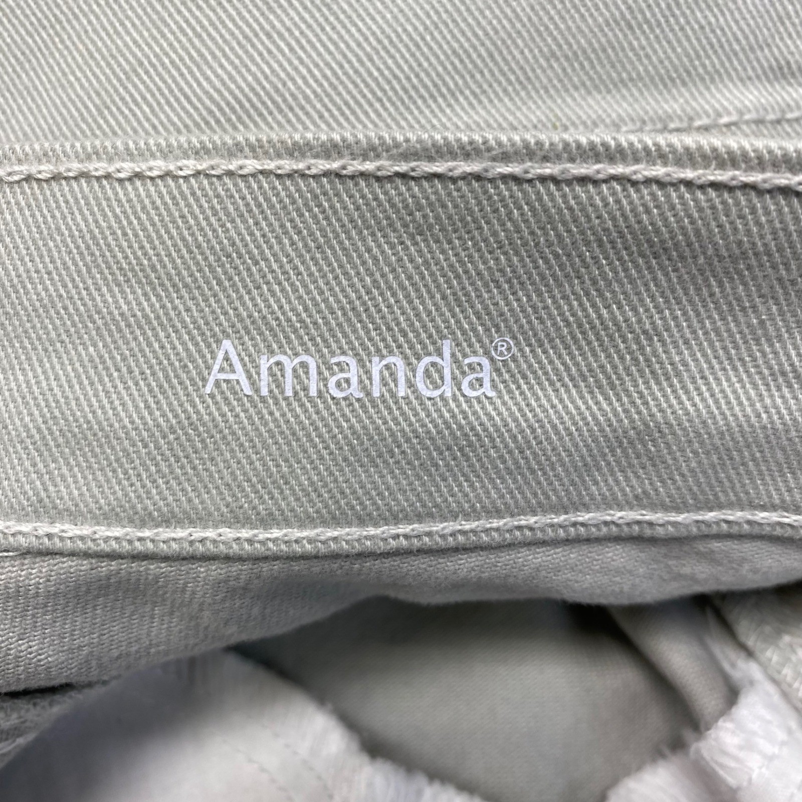 Gloria Vanderbilt Amanda Capri Pants Women’s Size 16 Desert Sage Green Ste