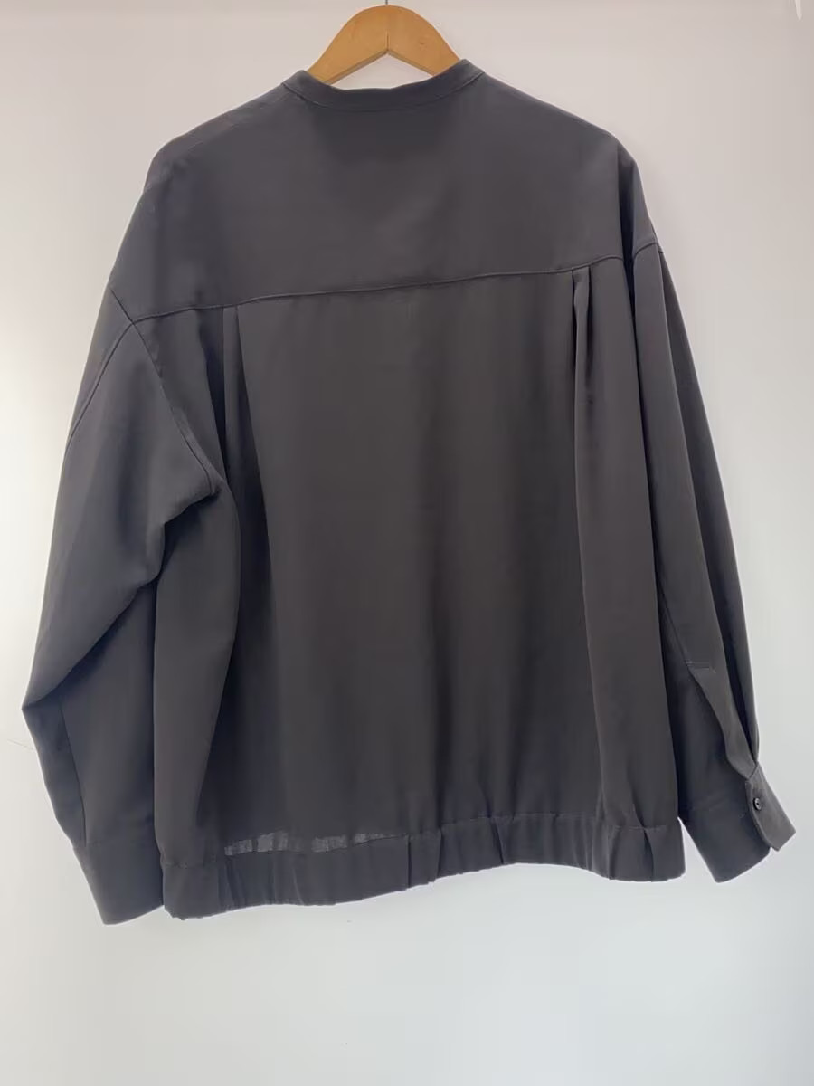 CULLNI Long-Sleeve Shirt, Size 2, Polyester, Gray, Solid Color, 23-SS-015