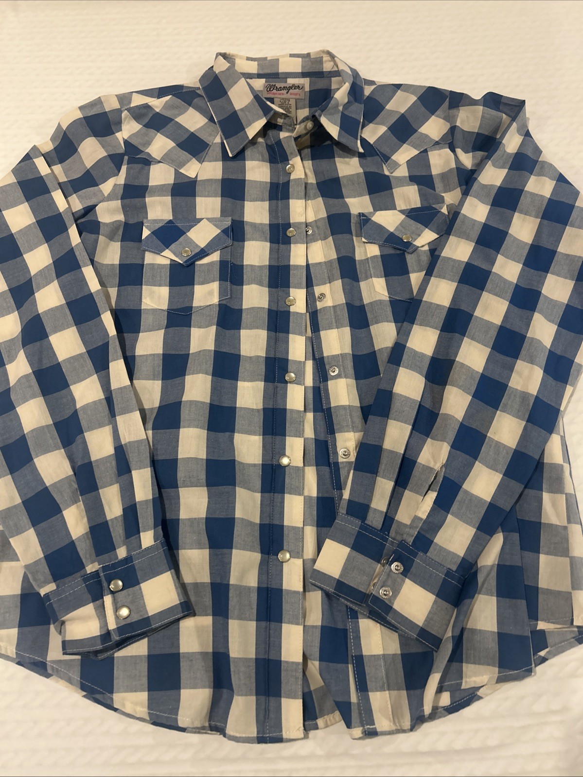 Vintage Wrangler Wrancher Pearl Snap Button Up