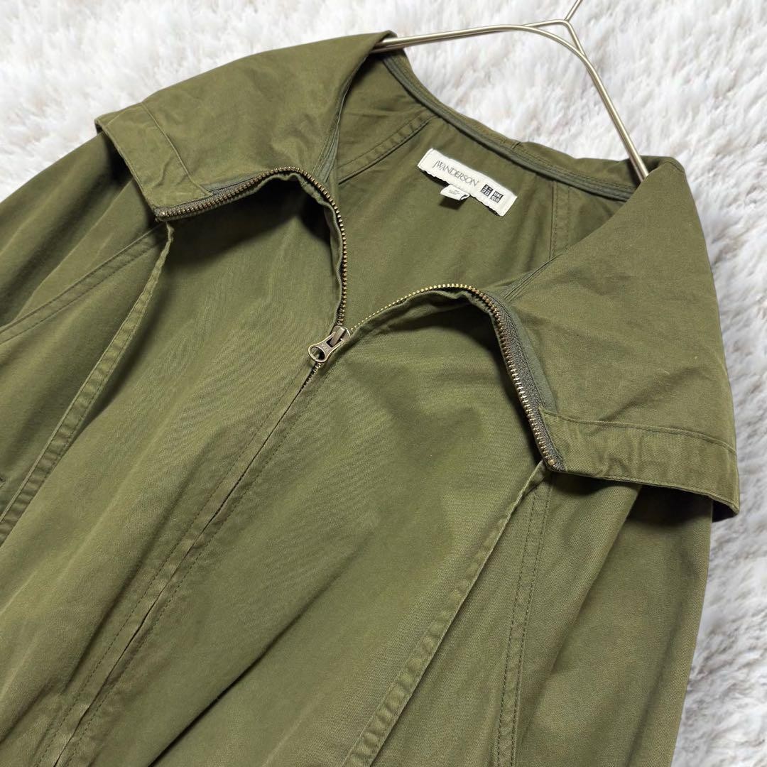 Rare UNIQLO x JW ANDERSON Blouson Green 100% Cotton M Spring