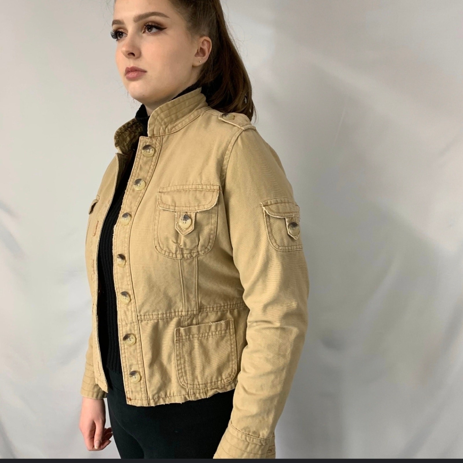 Vintage Jordache Military Jacket – Small