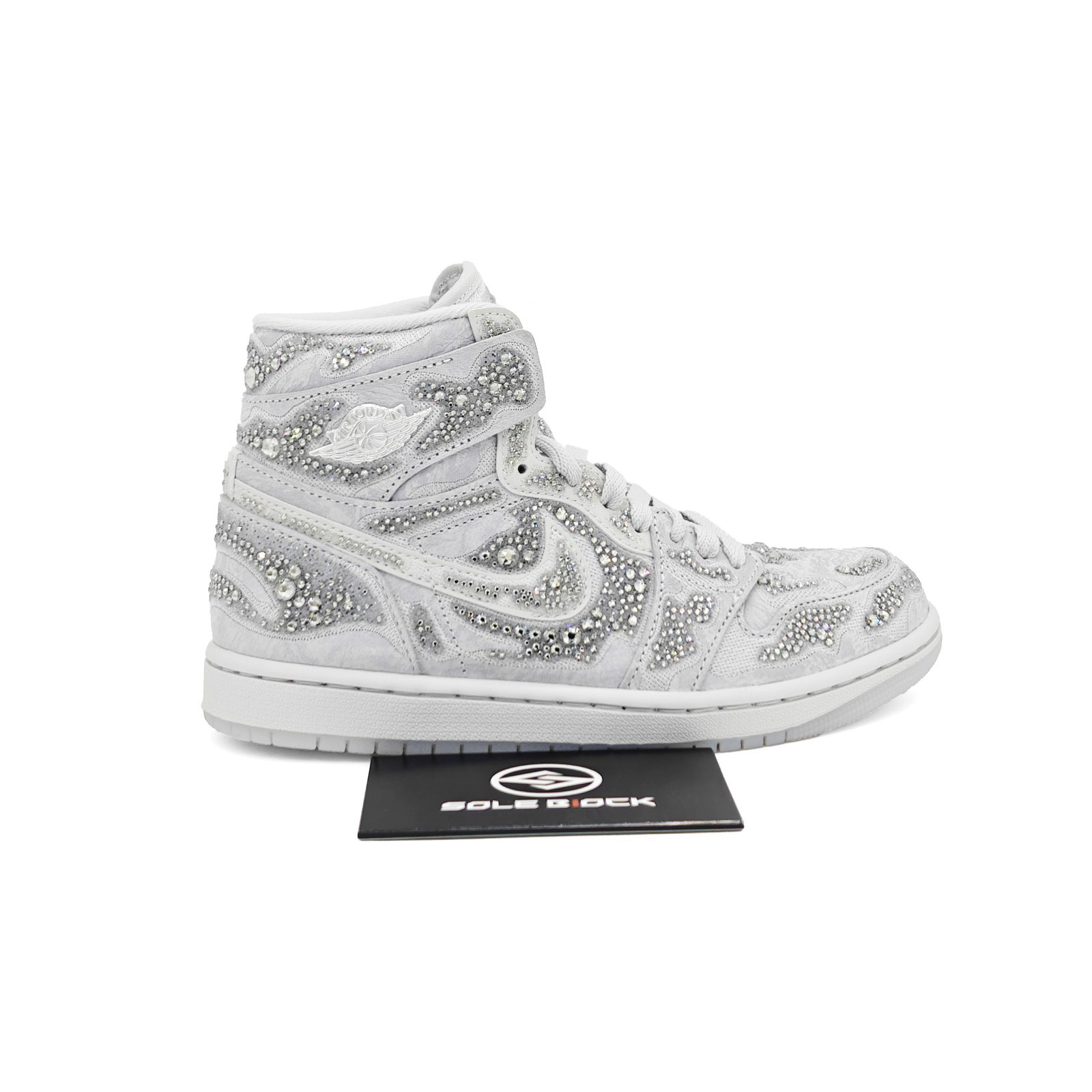 Swarovski x Air Jordan 1 High OG “Vast Gray” Womens HF6248-002