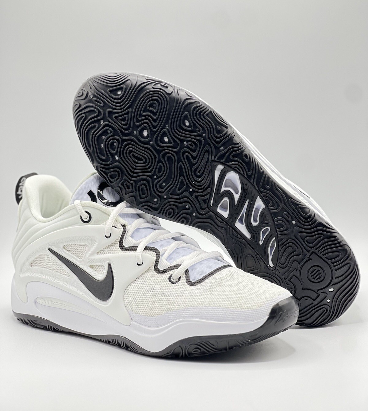 Nike KD 15 TB Promo Men’s Size 14 Basketball Shoes White Black Durant DX6648 NBY