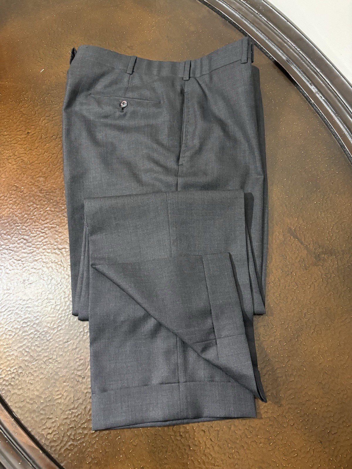 Paul Stuart CUSTOM Gray 2/3 Roll Suit 40R Wool Made In USA